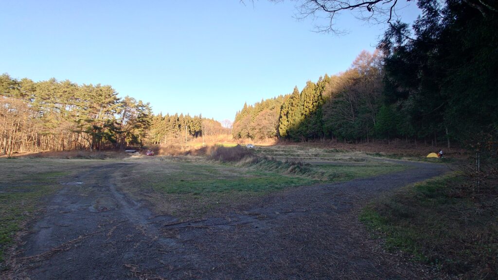 皇海山キャンプフォレスト星空サイト全景