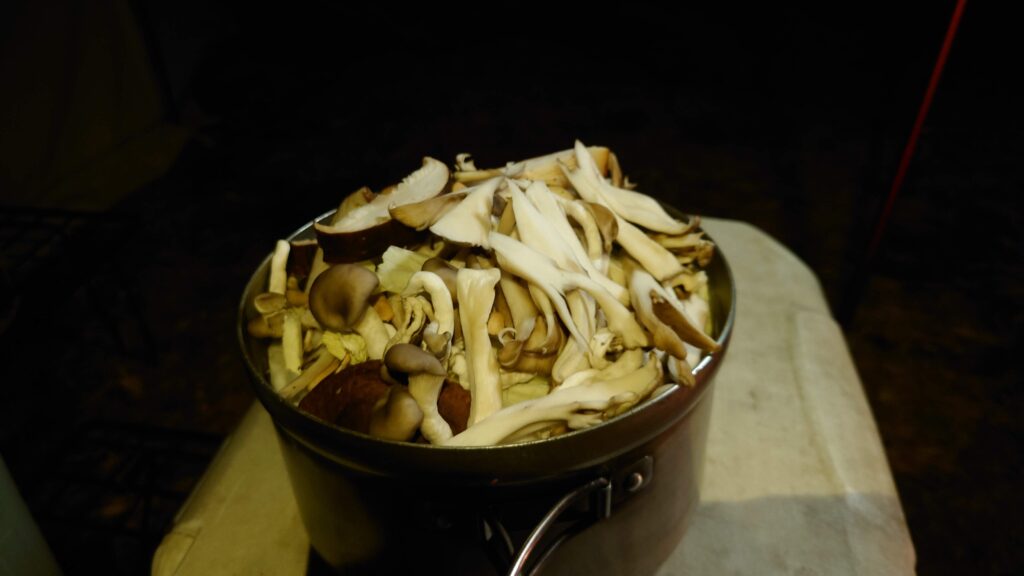 積み上げられた鍋の具材