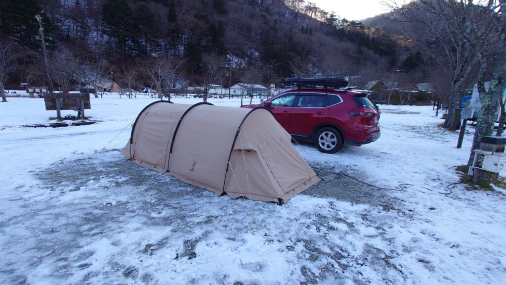 雪上のソロカマTCと電源