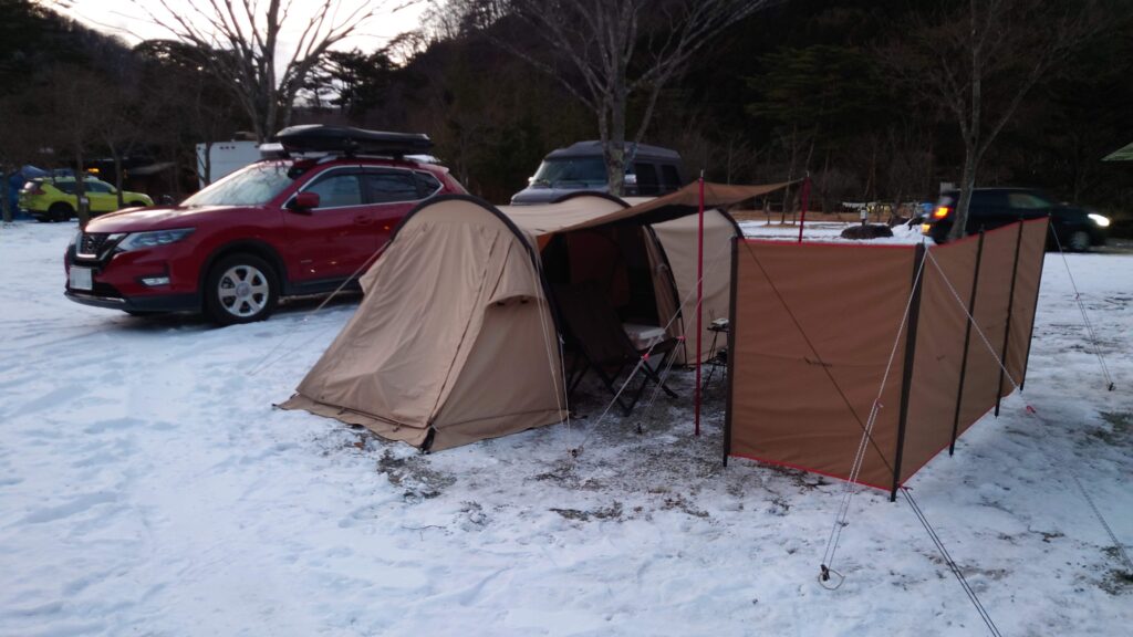 ソロカマTCと陣幕miniＬ字張り