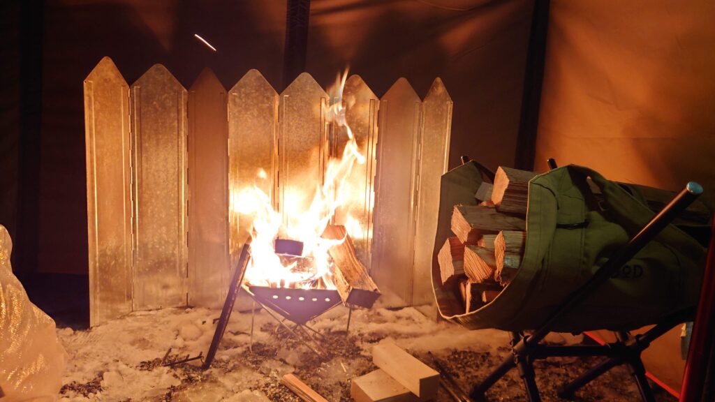 焚火スクリーン