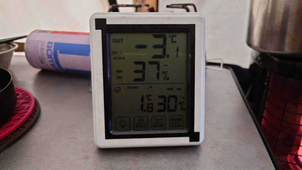 塩原グリーンビレッジ12月末最低気温