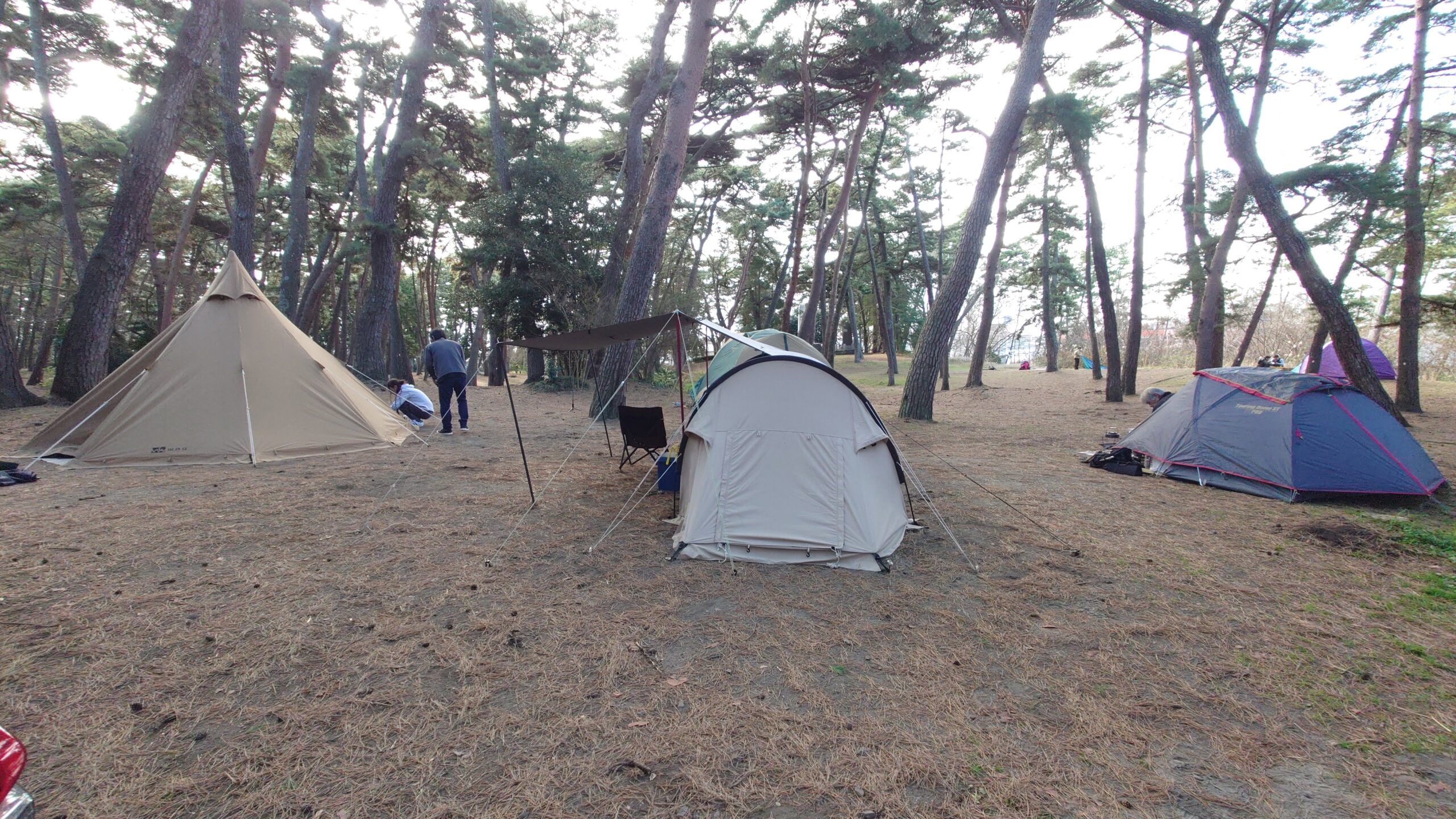 2022年大晦日の大洗キャンプ場