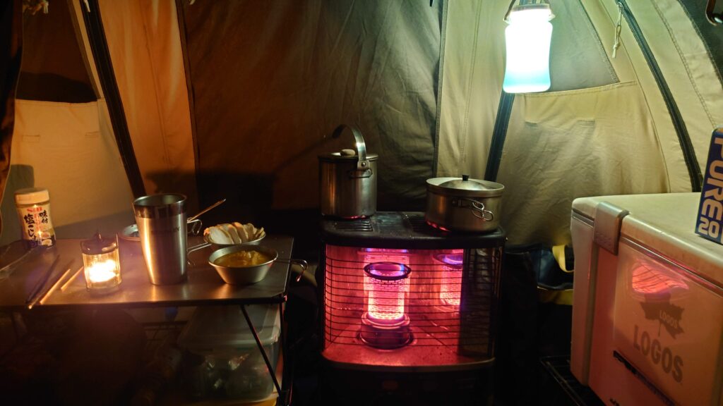 ソロカマTCテント内
