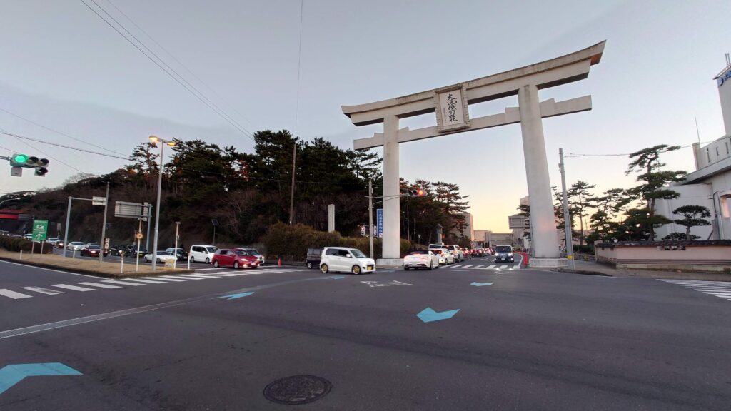 大洗大鳥居前交差点