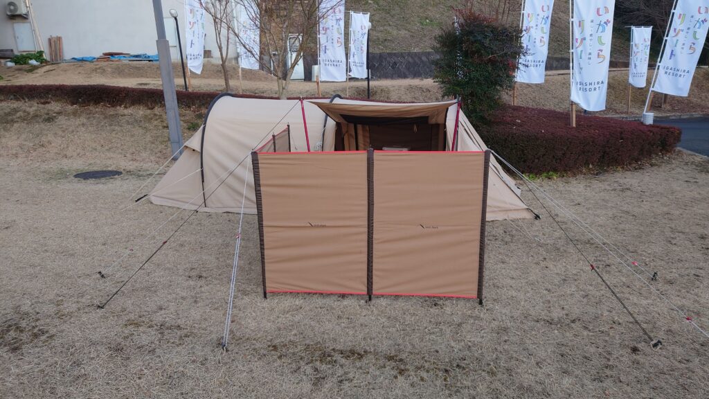 ソロカマTC前面の陣幕mini