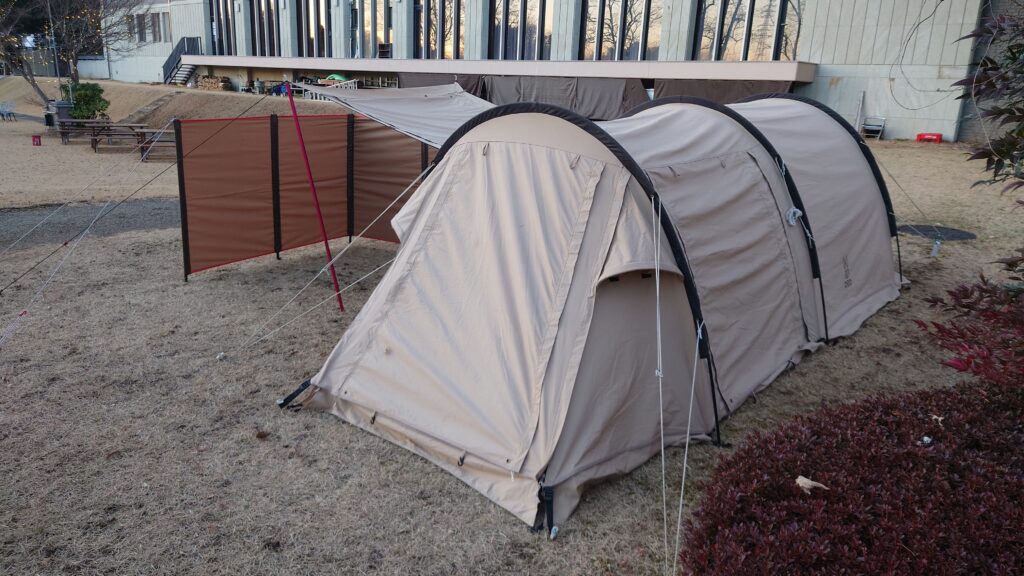ソロカマTCと陣幕mini内側から