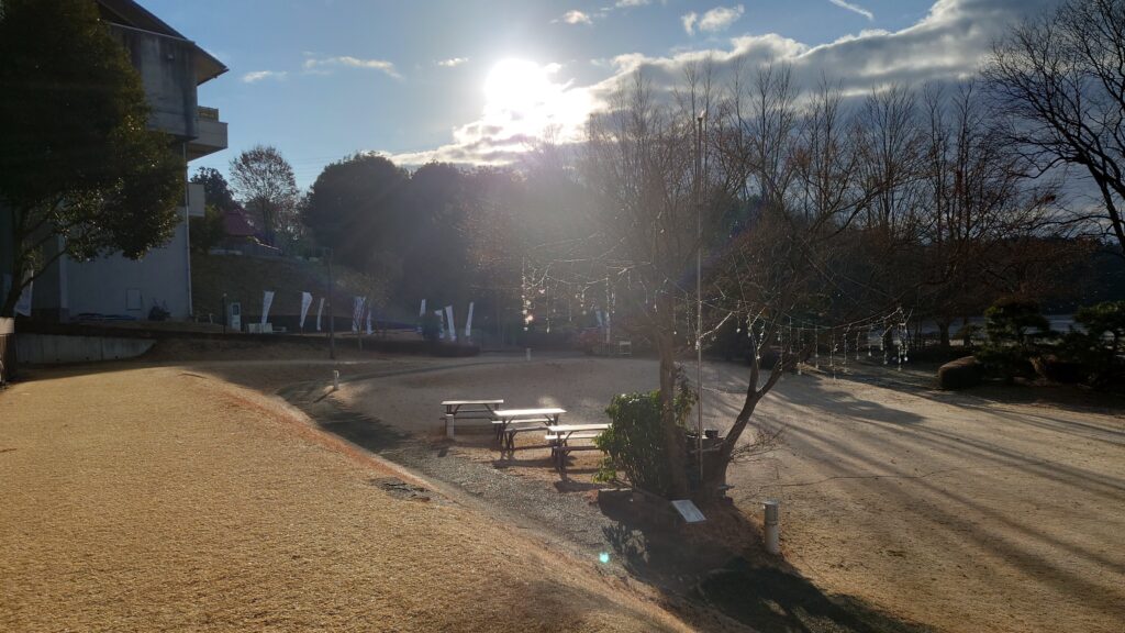 朝のチャットパレスキャンプ場