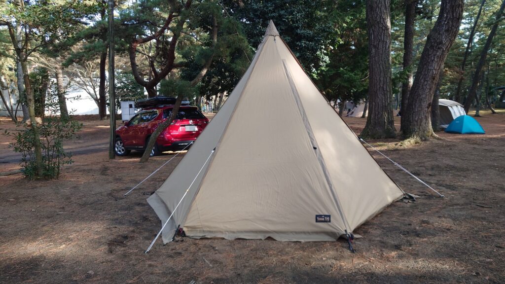 タッソTC六角形での設営