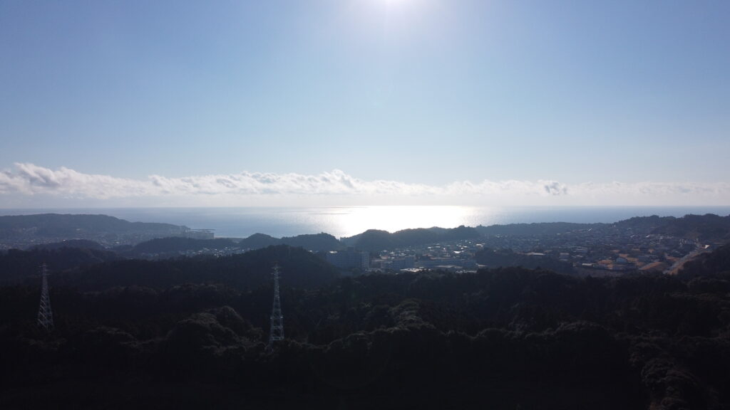 御宿ドローン&キャンプから太平洋を臨む