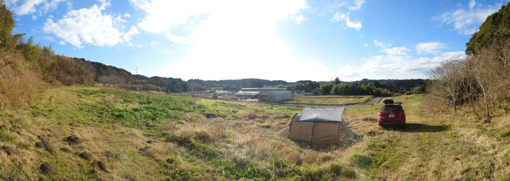 御宿ドローン&キャンプＦサイトからの眺め