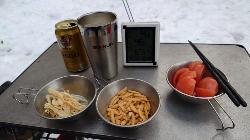 YEBISUビールで乾杯