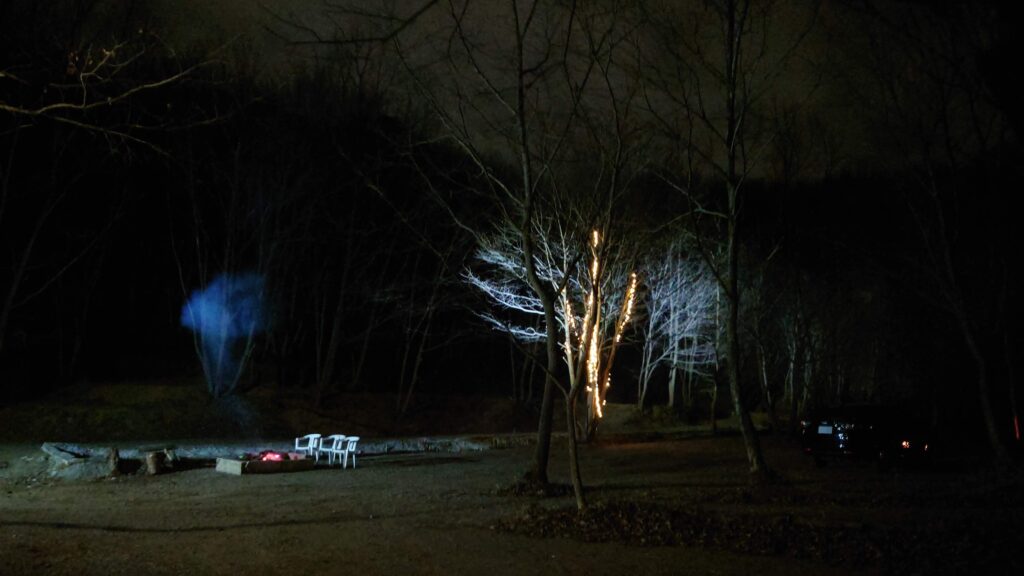 栃木の森キャンプ場の夜