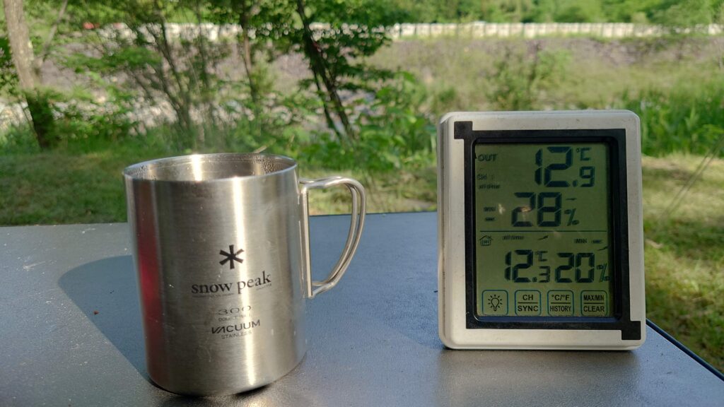 尾瀬高原オートキャンプ場6月半ば最低気温