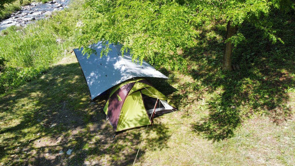 テントサイト俯瞰後方