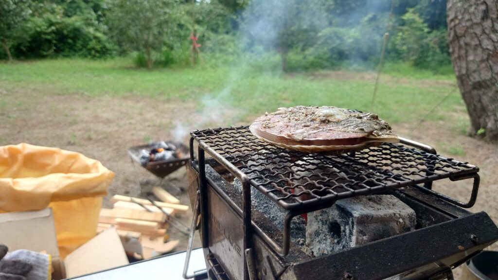 ホタテの炭火焼き