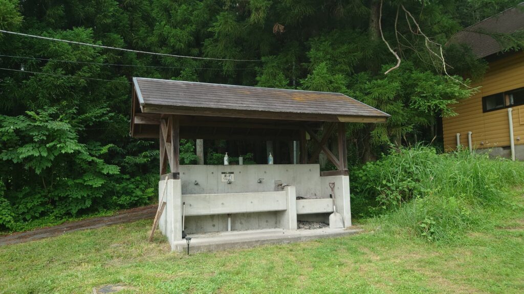 みよりふるさと体験村ソロエリア水場