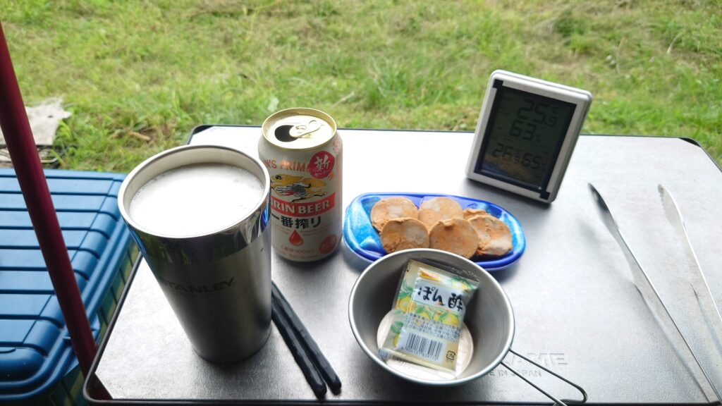 あん肝ポン酢で乾杯