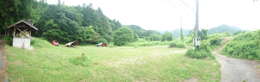 みよりふるさと体験村ソロ専用エリアと連絡通路