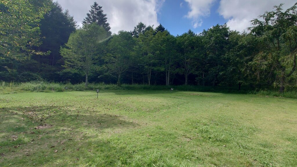 土呂部高原キャンプ場テントサイト