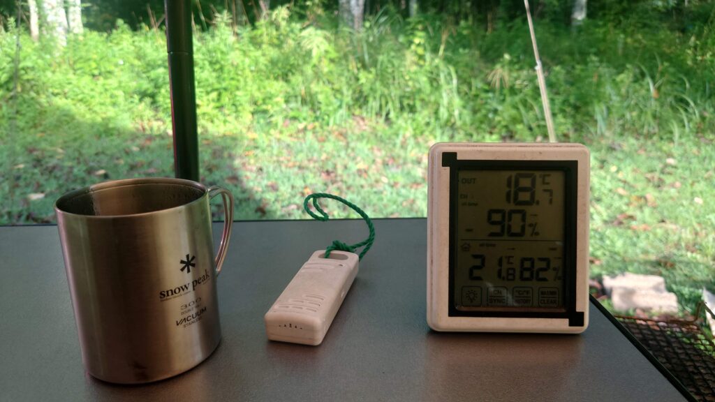 土呂部高原キャンプ場８月末最低気温