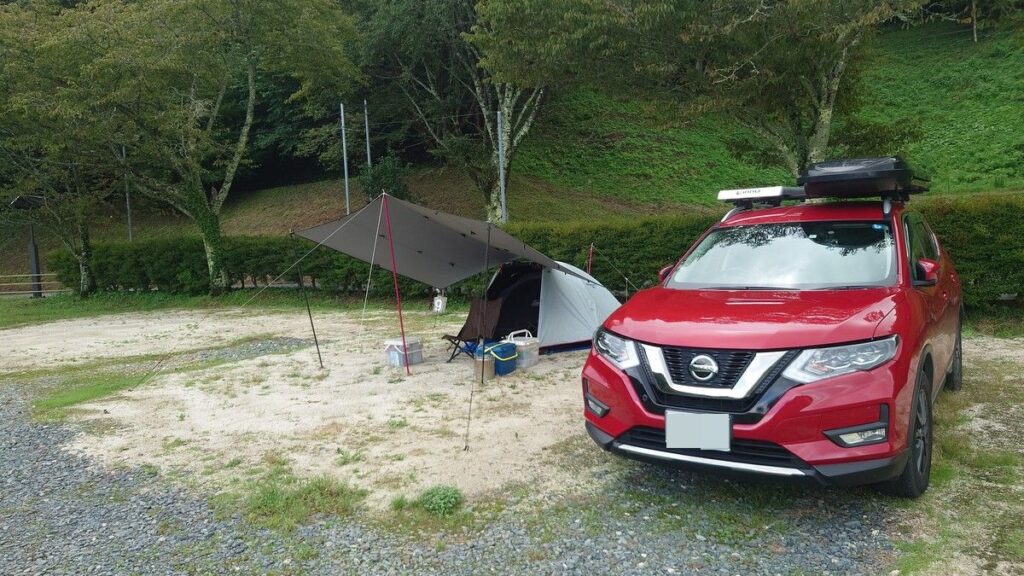 高萩ユースフィールドオートキャンプエリア愛車とテント