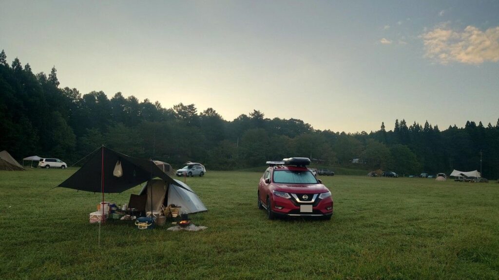 やすらぎの森オートキャンプ場連休最終日