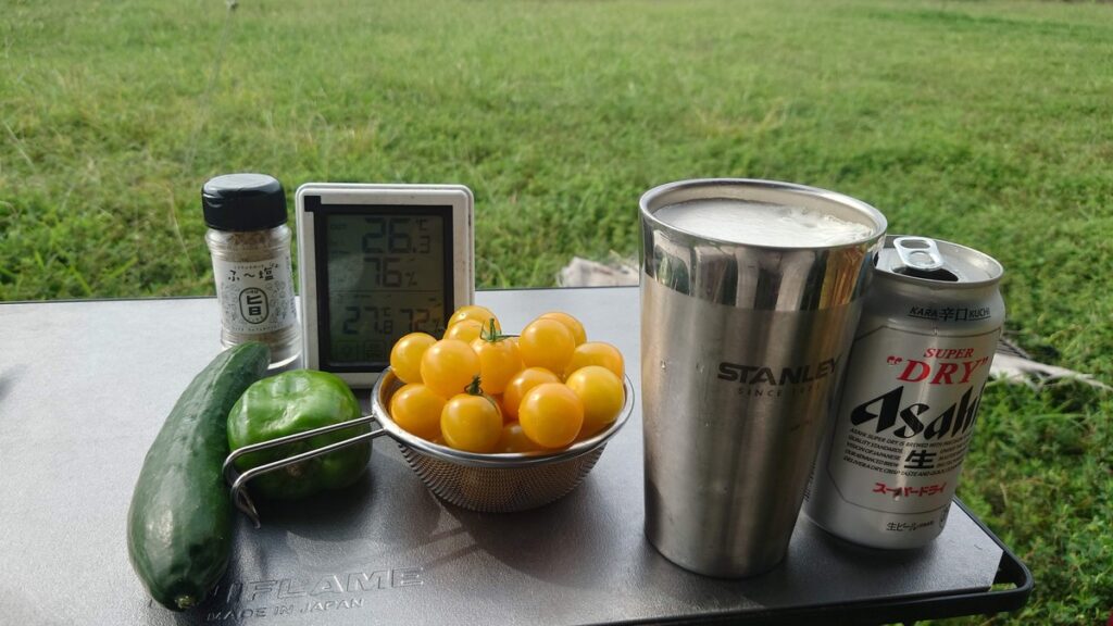 道の駅しなので購入した野菜