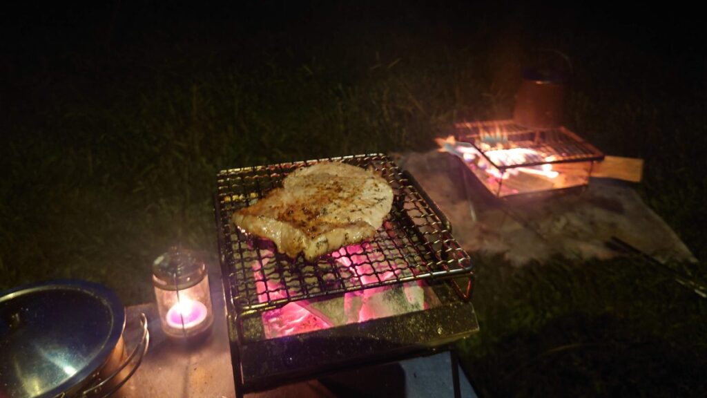 豚ロースの炭火焼き