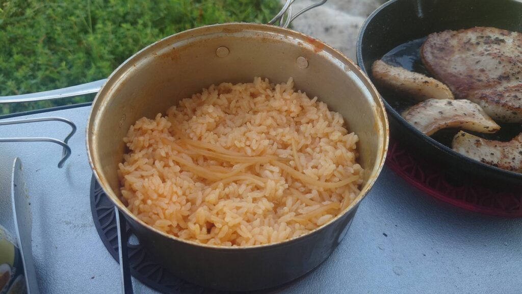 スンドゥブの残りで炊いたご飯