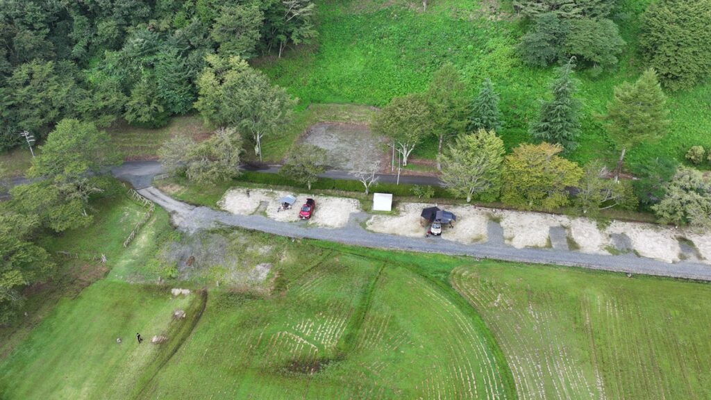 高萩ユーフィールドオートサイトエリア高高度からの撮影