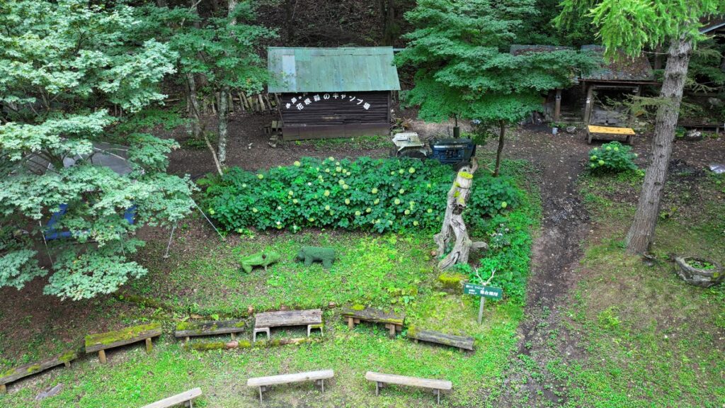 花咲森のキャンプ場広場