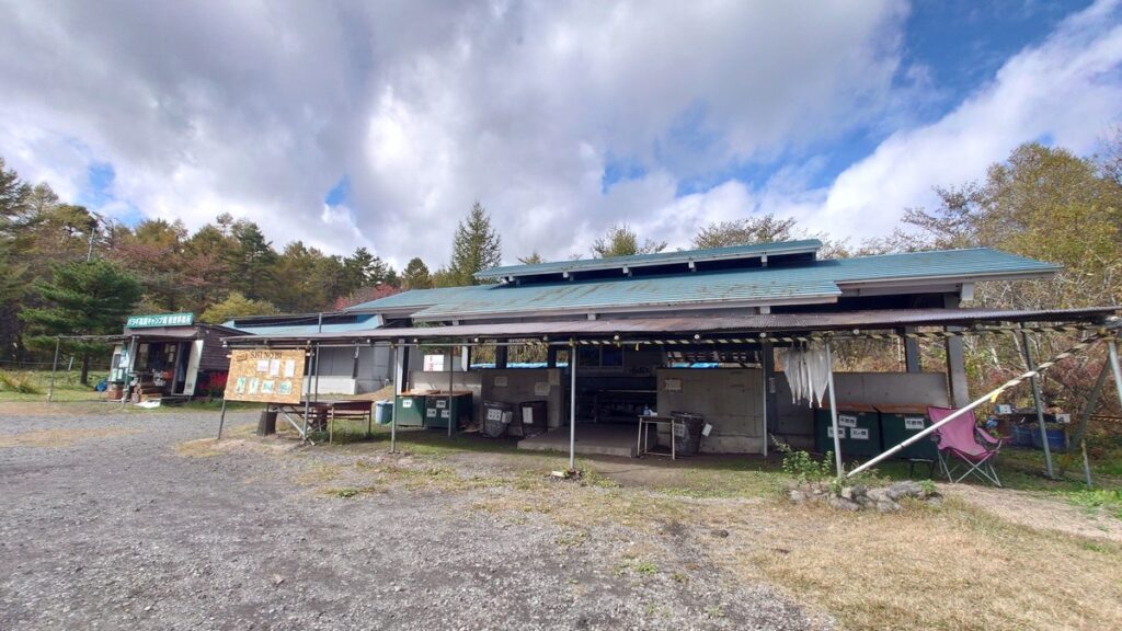 バラギ高原炊事場付近