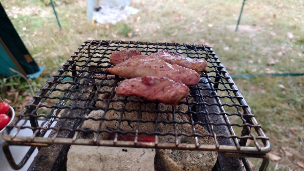 ユニセラminiで炭火焼き肉