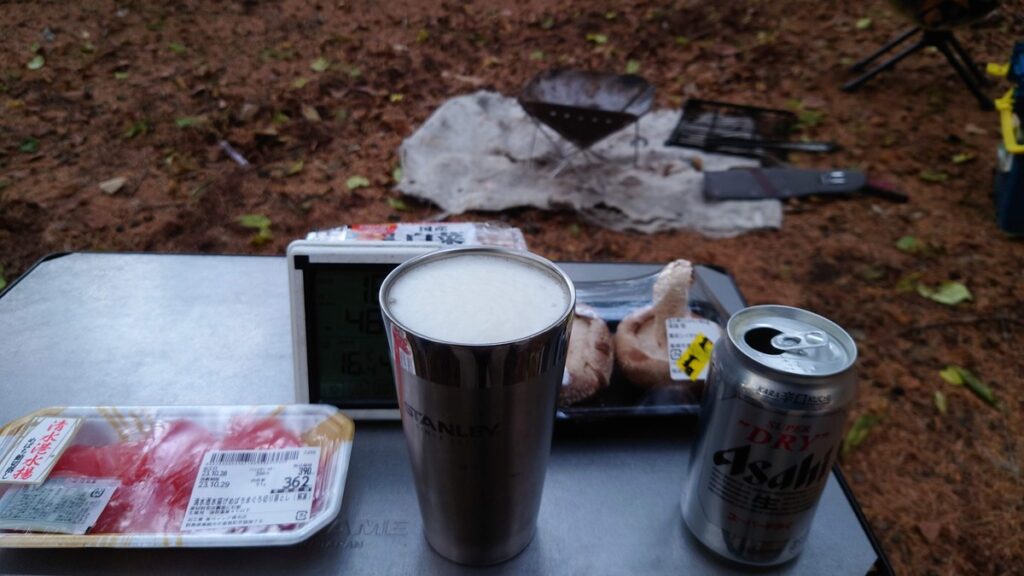アサヒスーパードライで乾杯