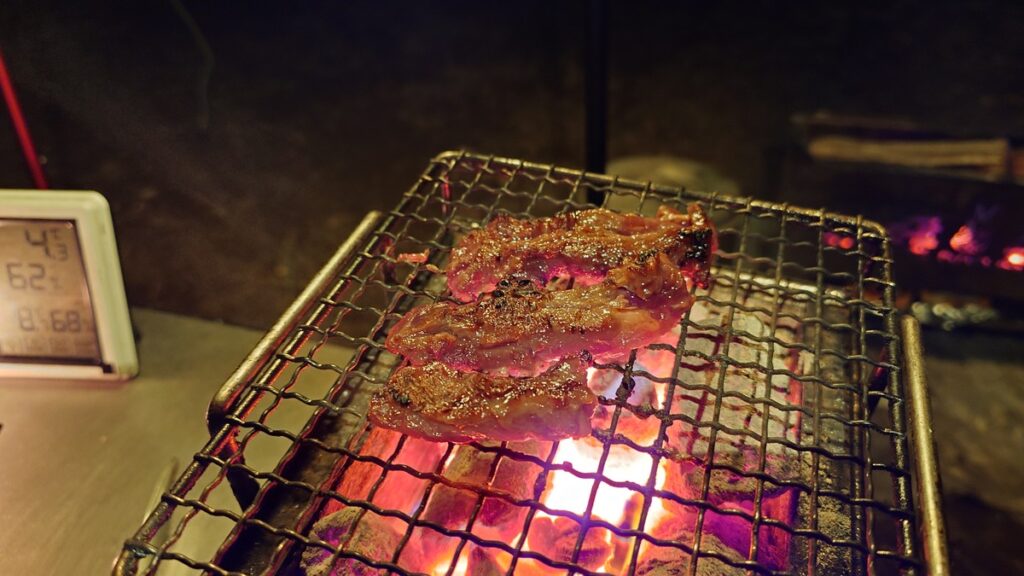 ユニセラminiで炭火焼き肉