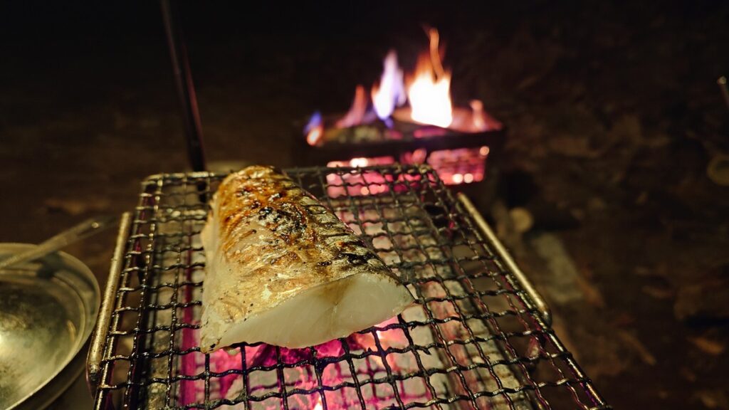 鯖の干物の焼き物