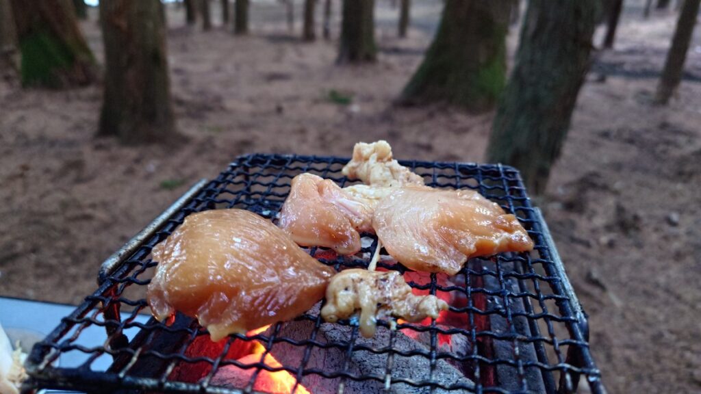 鶏胸肉の炭火焼き