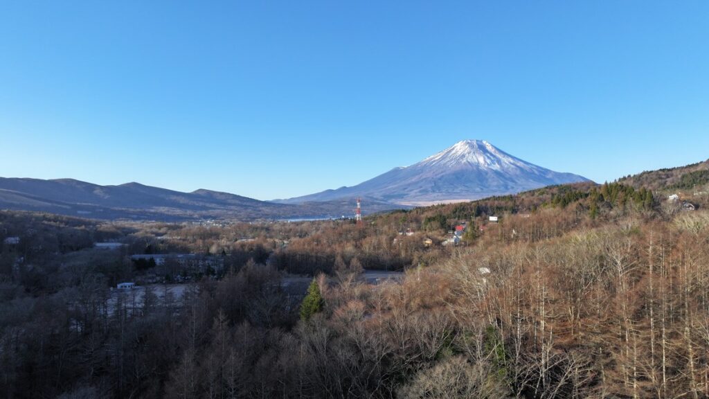 Mauka Resort AZMY ソロキャンプ二日目の朝の空撮