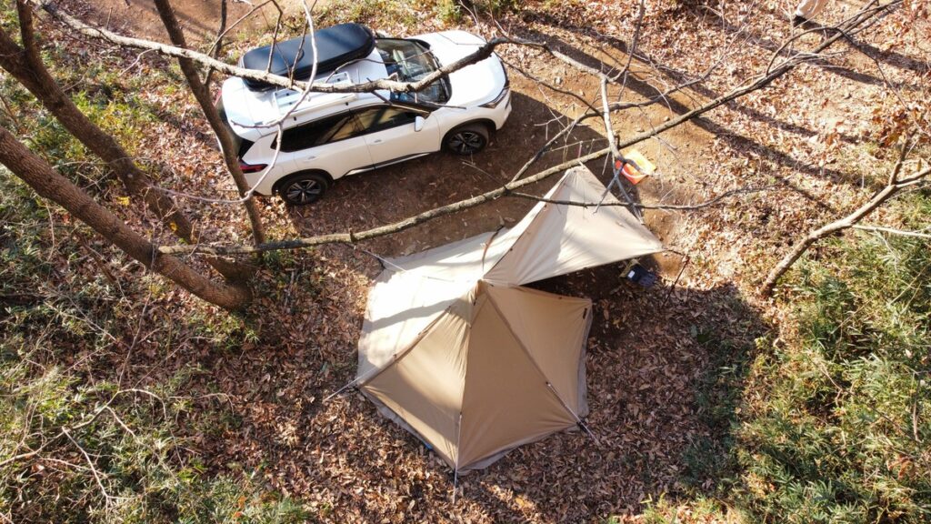 テントサイト俯瞰