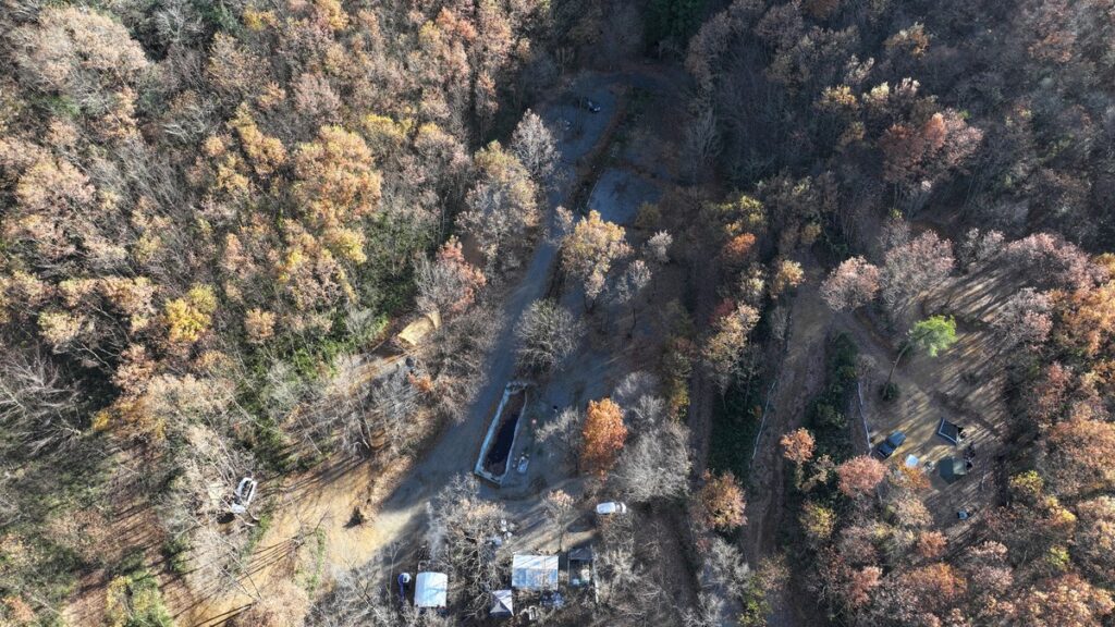 上空から見た栃木の森キャンプ場