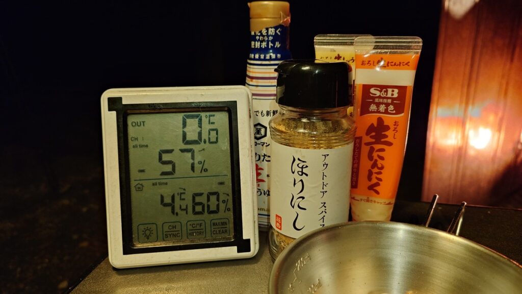 那須野が原公園オートキャンプ場午後5時の気温