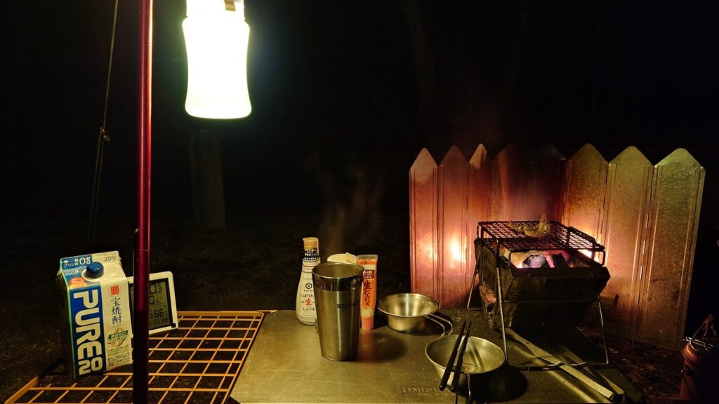 ハーフラックを取り付けたフィールドラック