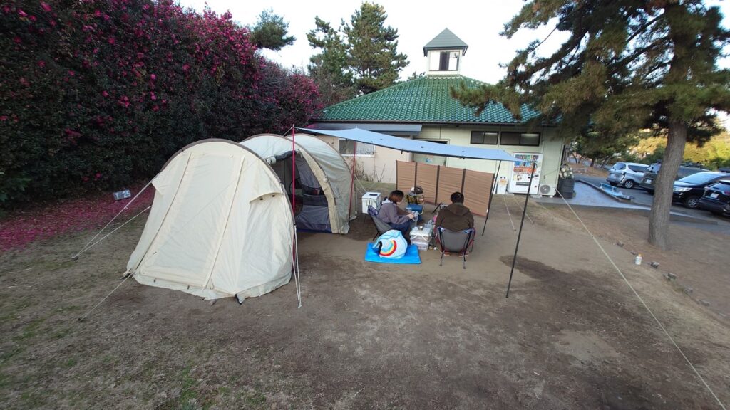 大洗サンビーチキャンプ場高台サイト