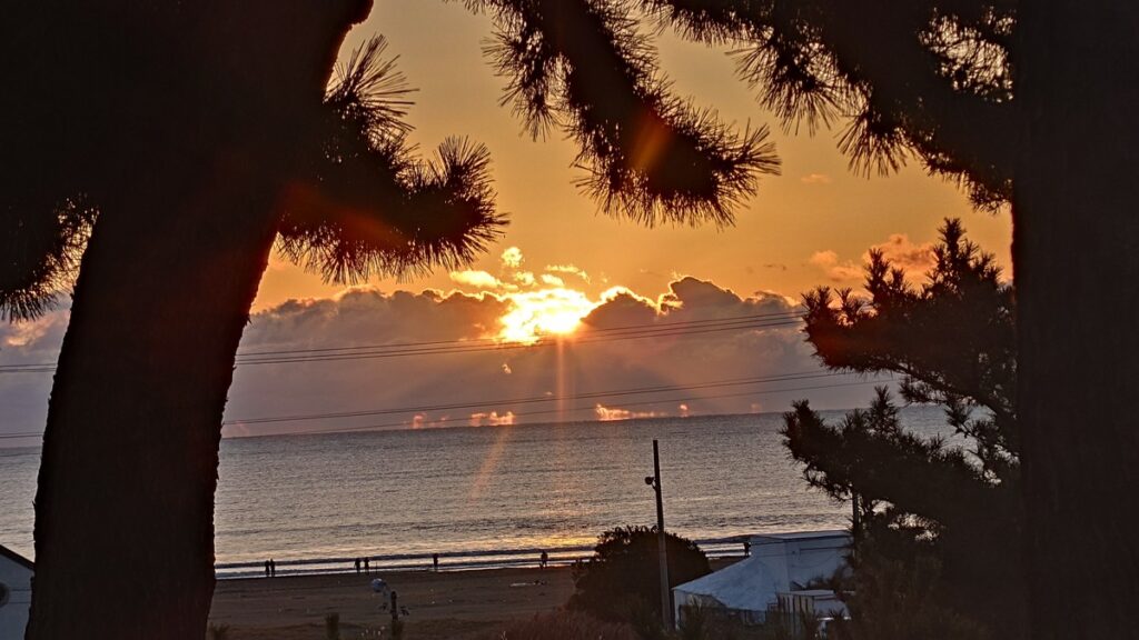 大洗サンビーチキャンプ場2024初日の出