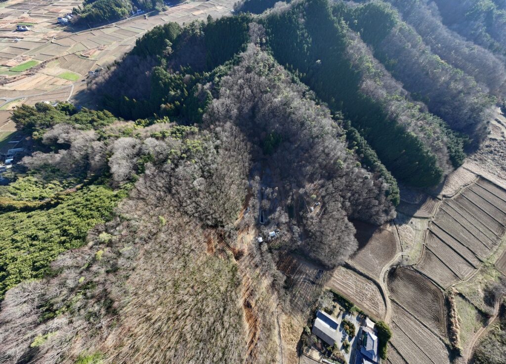栃木の森キャンプ場上空から