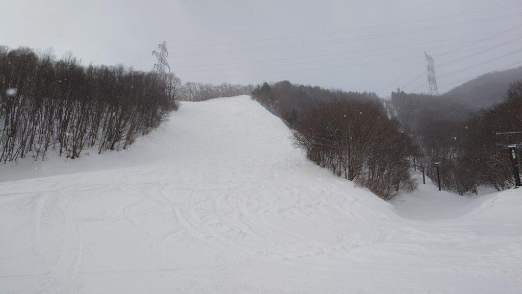 赤沢スキー場上級者コース