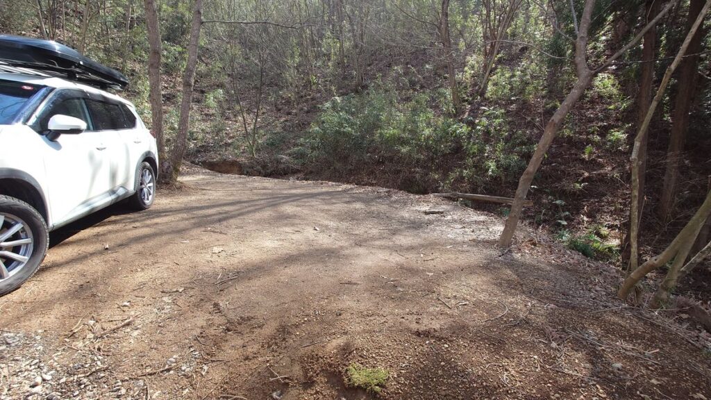 栃木の森キャンプ場一番奥のテントサイト