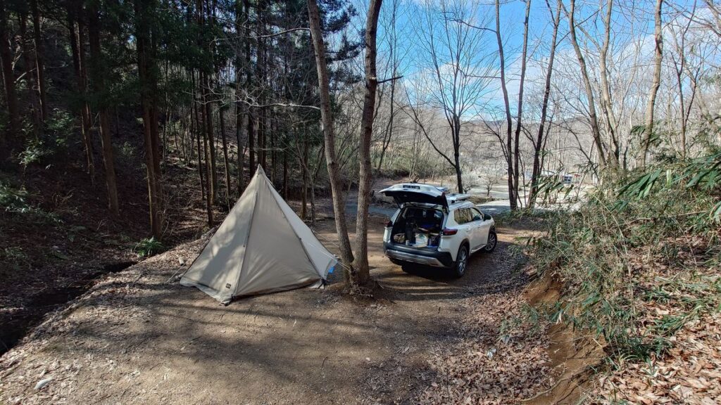 tassoTCと愛車を高台から