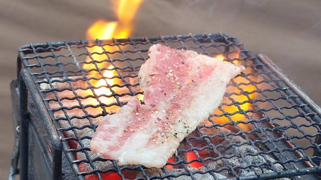 牛バラ肉の炭火焼き